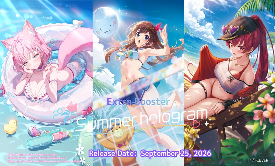 Hololive Summer Hologram Extra Booster *Releases September 25/26.*