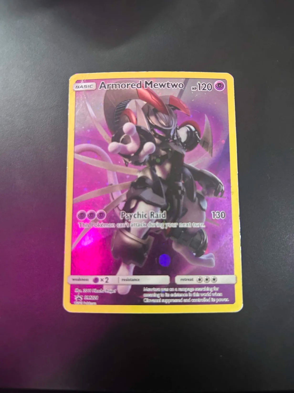 #SM228 Sun & Moon Promos- Armored Mewtwo (DAMAGED)
