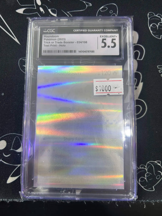 Houndoom - Pokemon Trick or Trade - Test Print Holo - CGC 5.5