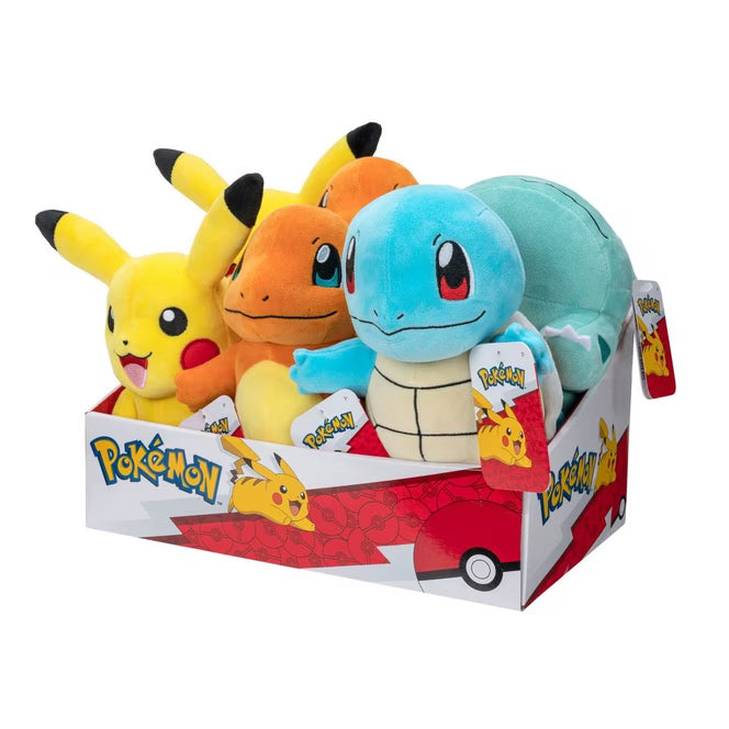 Pokemon Kanto First Starters 8-In Plush (Styles May Very)