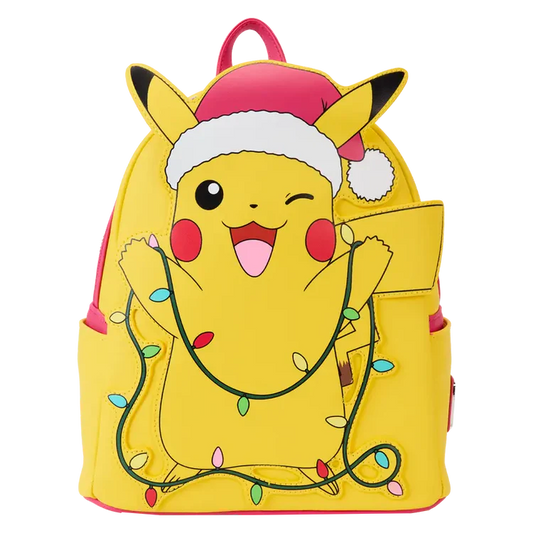 Loungefly Pokémon Santa Pikachu Christmas Lights Mini Backpack