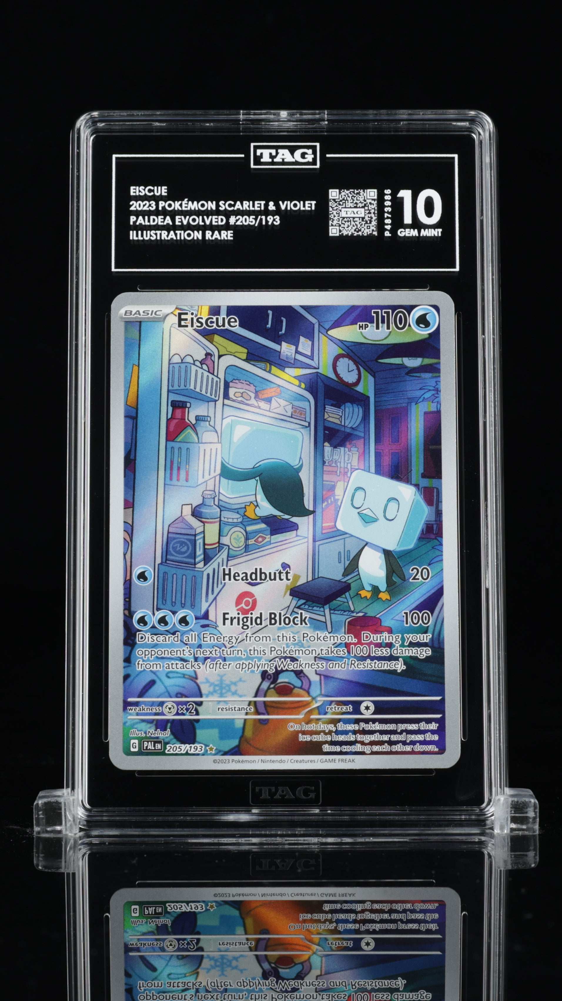 Eiscue - #205 Paldea Evolved - TAG 10