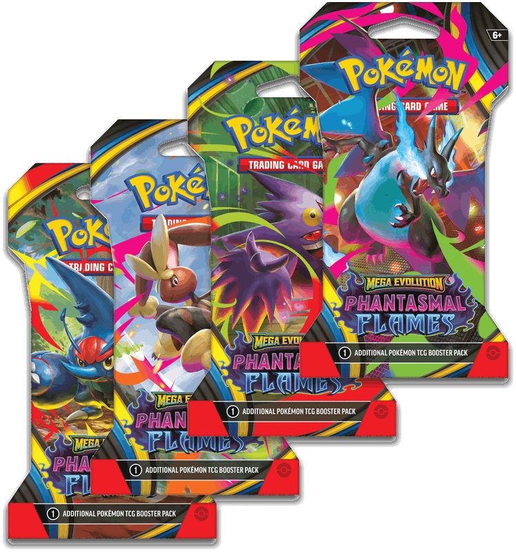 Pokemon Phantasmal Flames Sleeved Booster Pack *Releases Nov.14/25.*