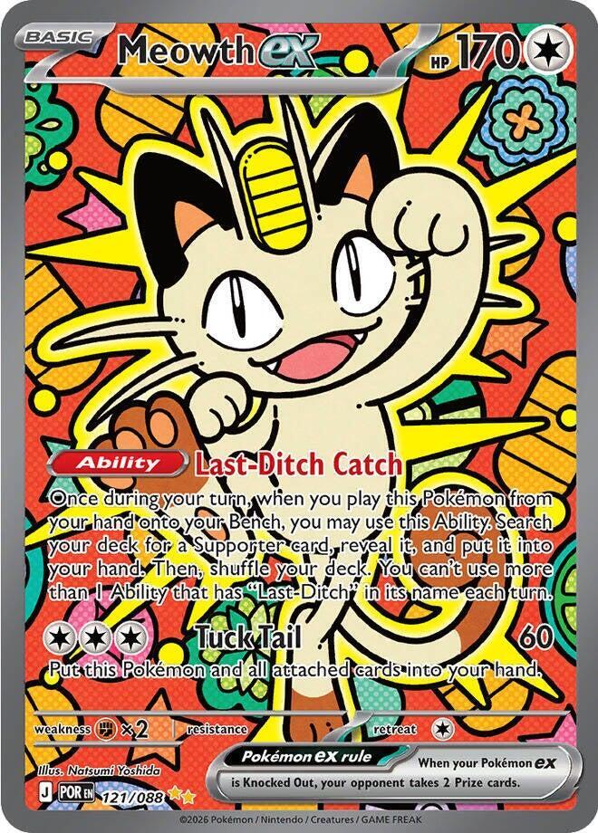 #121 Perfect Order- Meowth EX