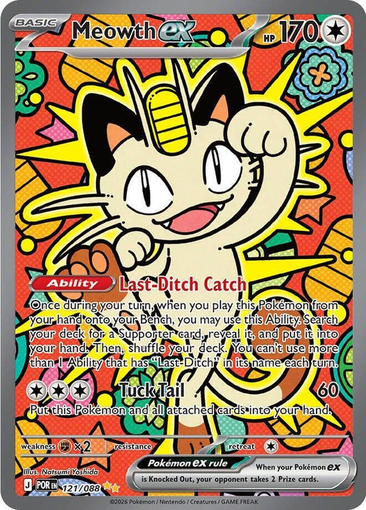 #121 Perfect Order- Meowth EX