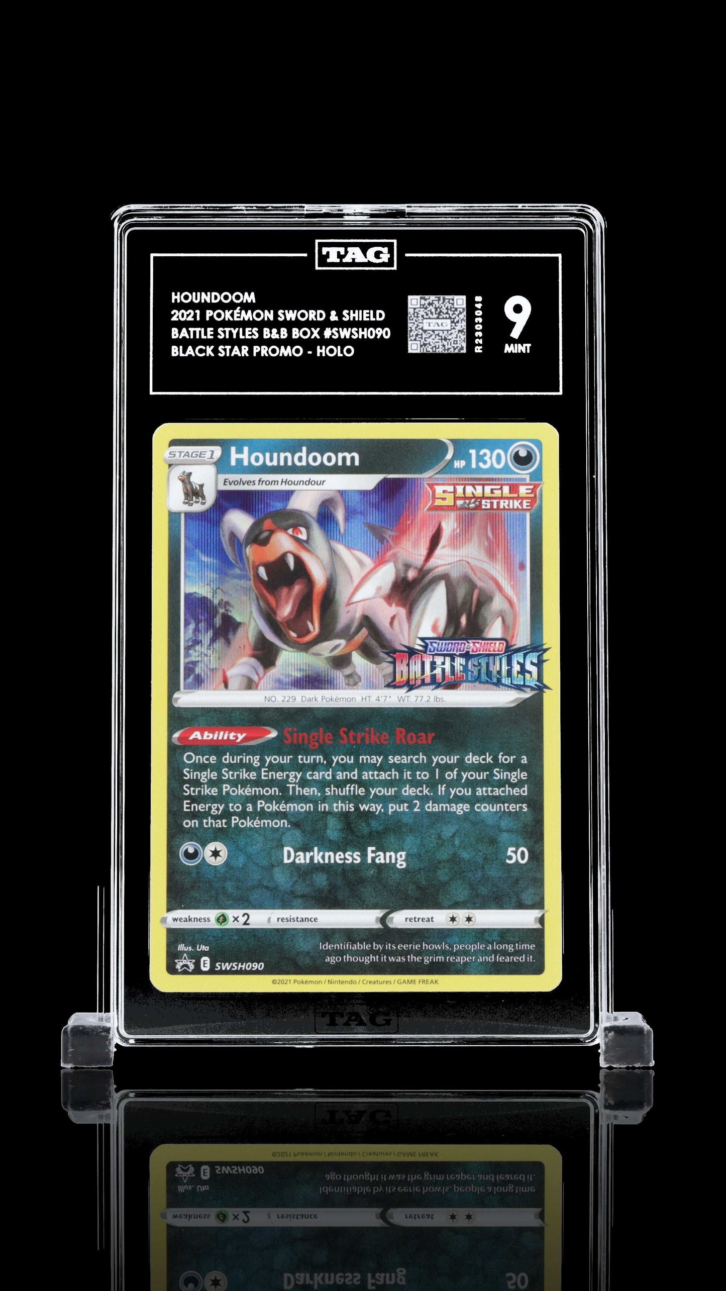 Houndoom- #90 SWSH Sword & Shield Promos- TAG 9