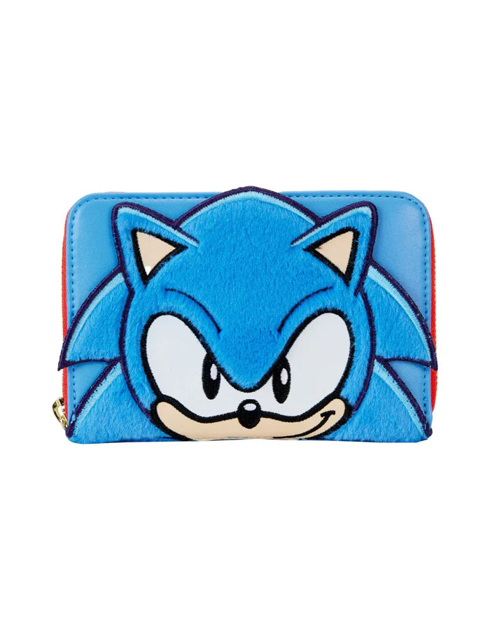 Sonic The Hedgehog Classic Cosplay Plush Zip Around Wallet