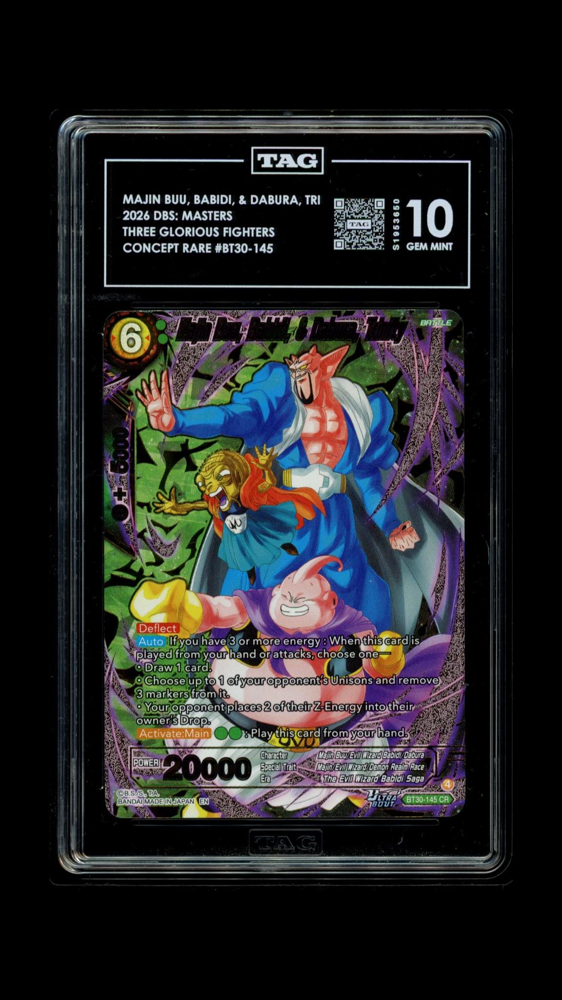 Majin Buu, Babidi, & Dabura, trinity #BT30-145 - Three Glorious Fighters - TAG 10