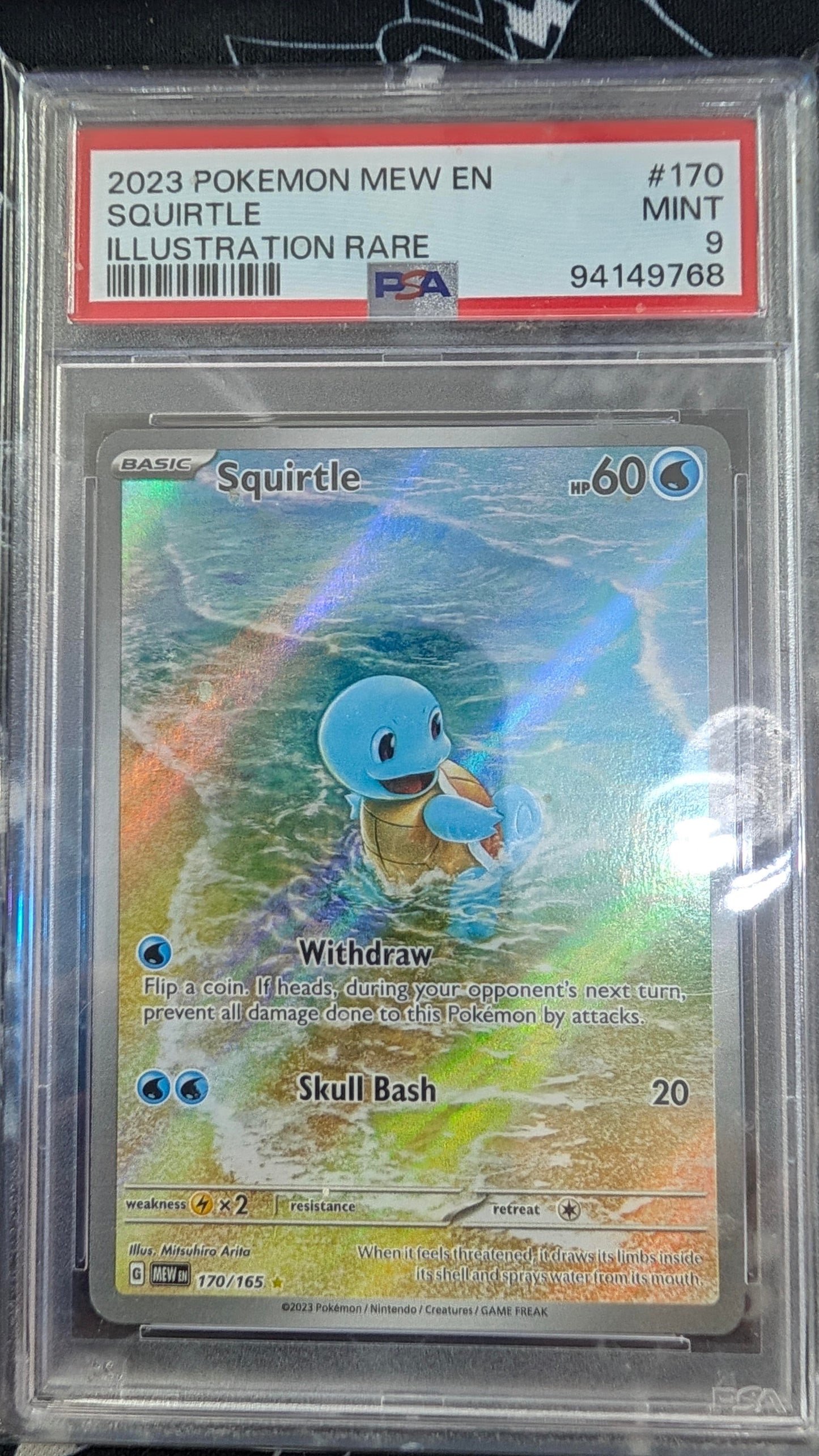Squirtle #170 - 151 - PSA 9