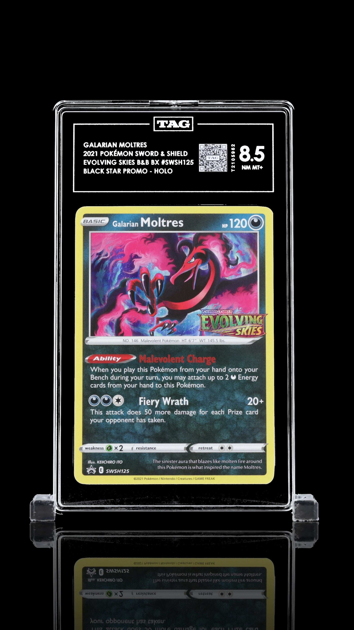 #SWSH125 Galarian Moltres - Sword & Shield PROMO - Tag 8.5