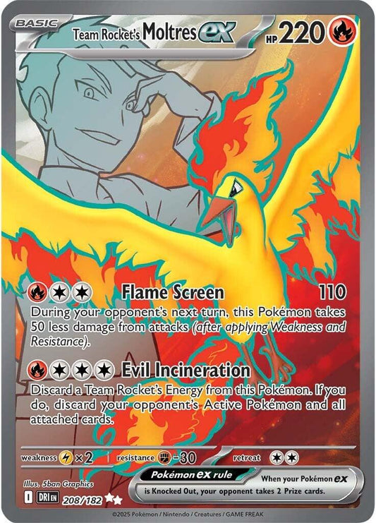 #208 Destined Rivals- Team Rocket's Moltres EX