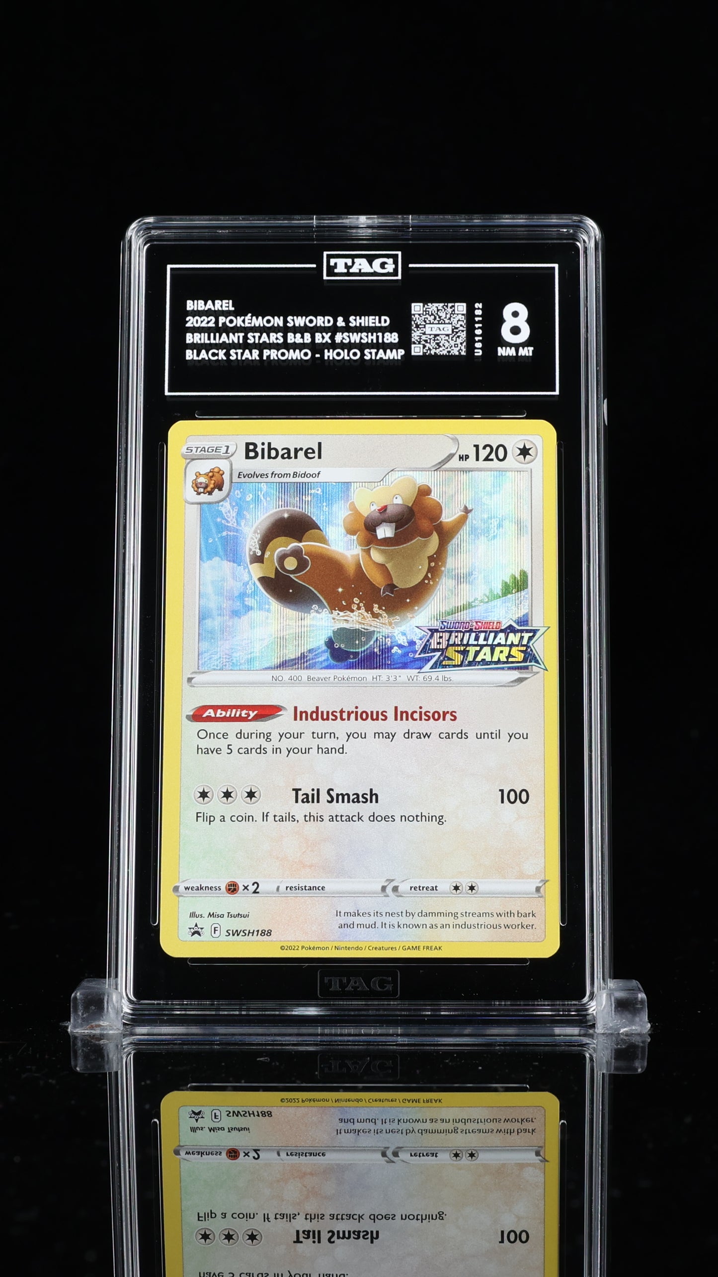 Bibarel - #SWSH188 Brilliant Stars Prerelease Promo - TAG 8