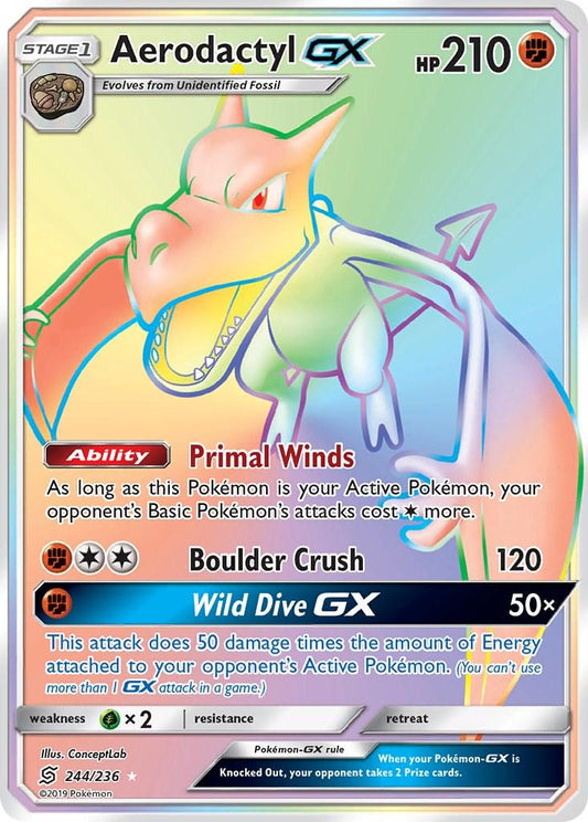 #244 Unified Minds- Aerodactyl GX(DMG)