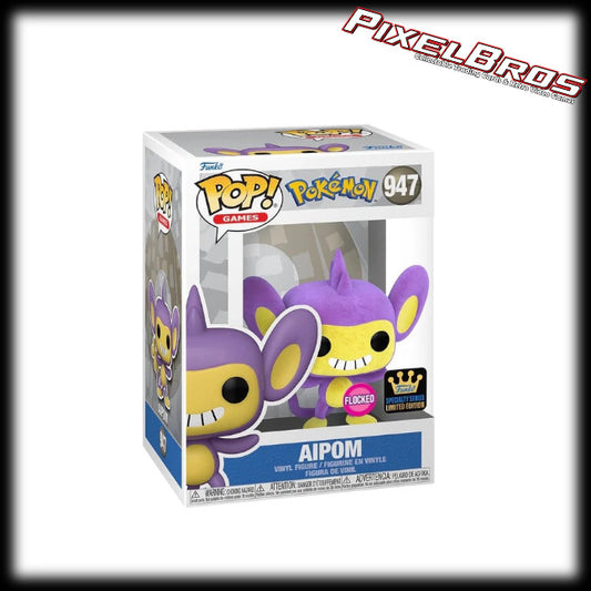 #947 Aipom Flocked Funko Pop