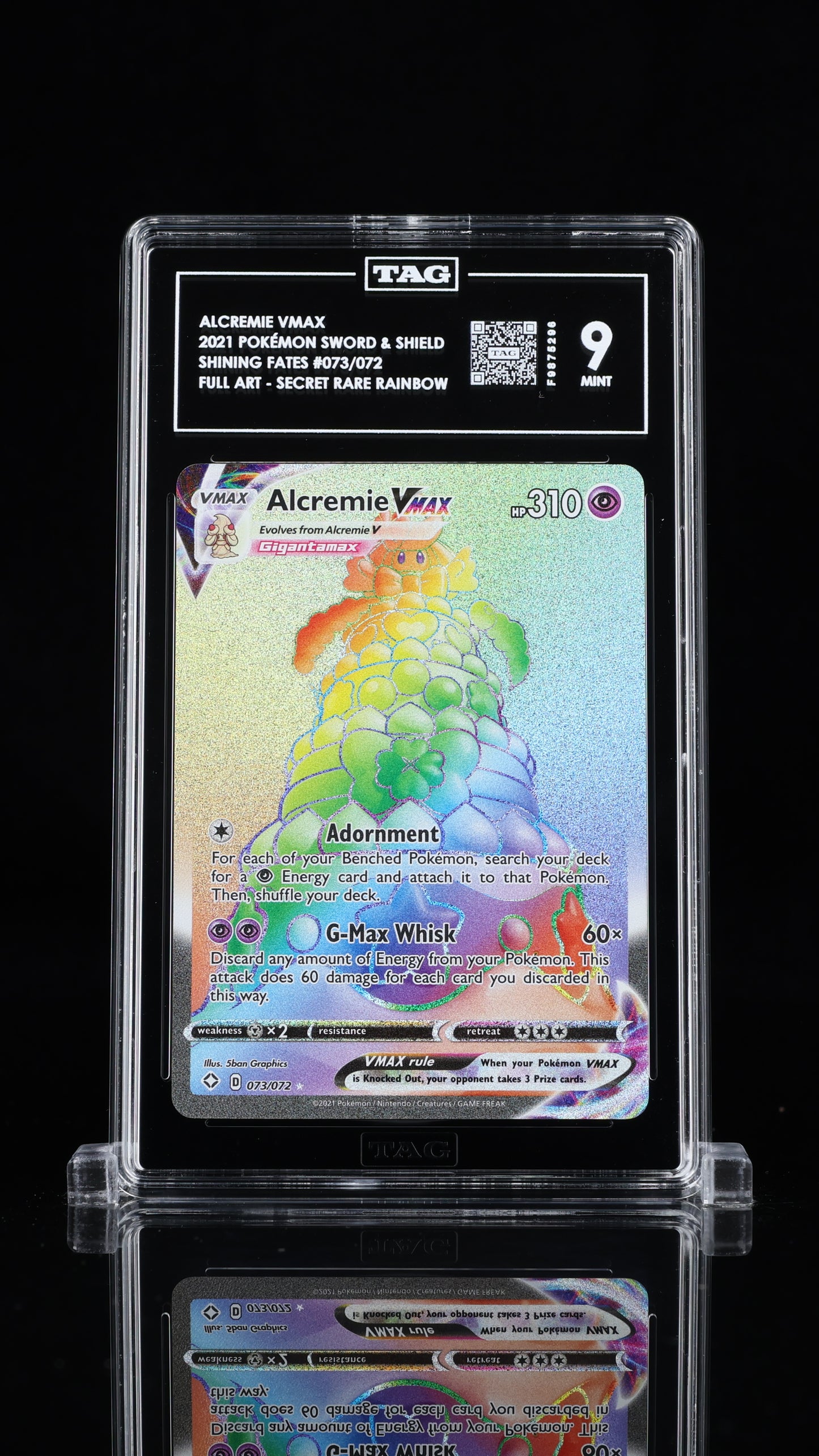 Alcremie Vmax- #73 Shining Fates- TAG 9