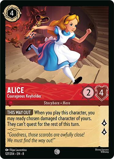 #127 Reign of Jafar- Alice: Courageous Keyholder (Foil)