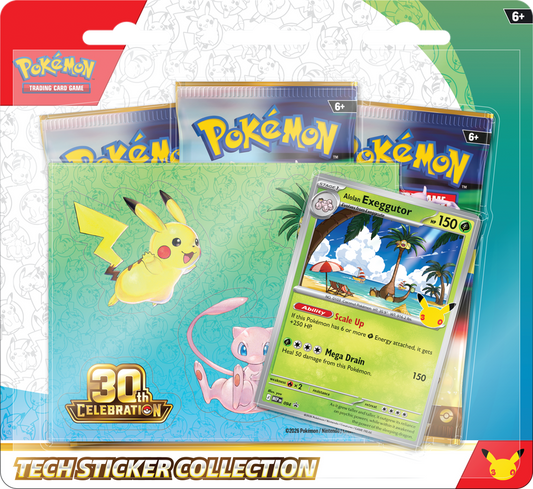 Pokemon 30th Collection Tech Sticker Collection* Releases September 16, 2026*