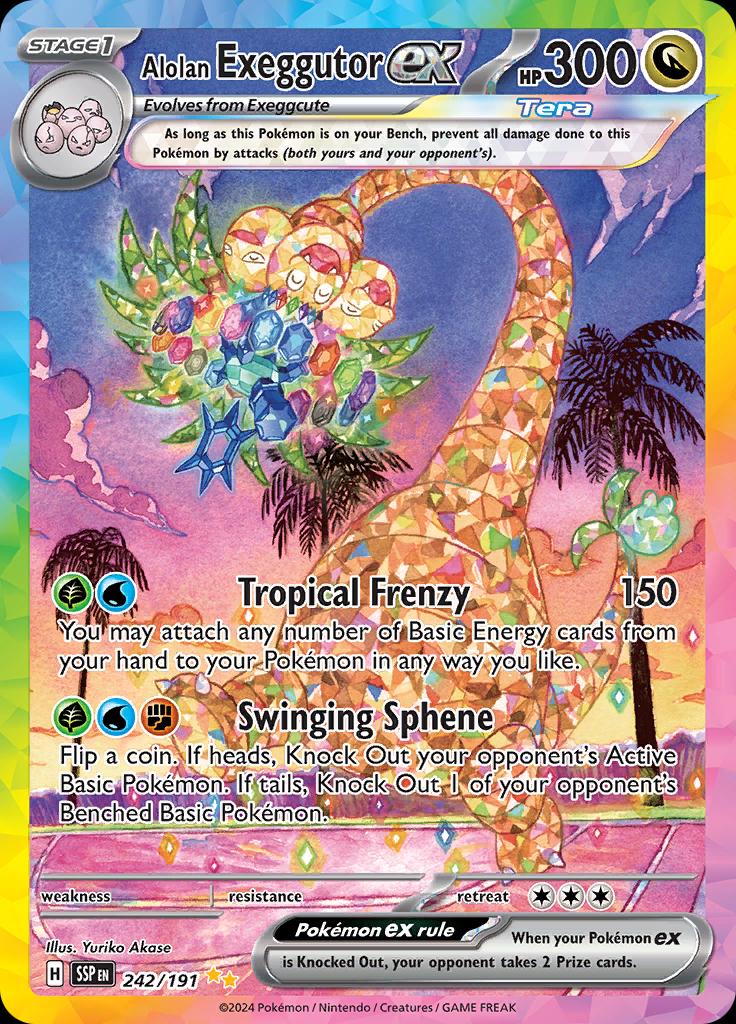 # 242 Surging Sparks- Alolan Exeggutor EX