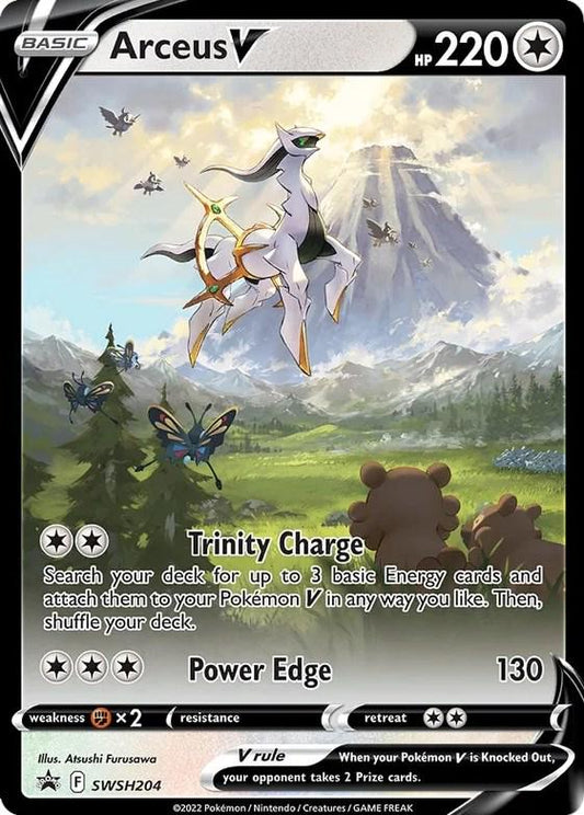 #204 Sword & Shield Promos- Arceus V(LP)