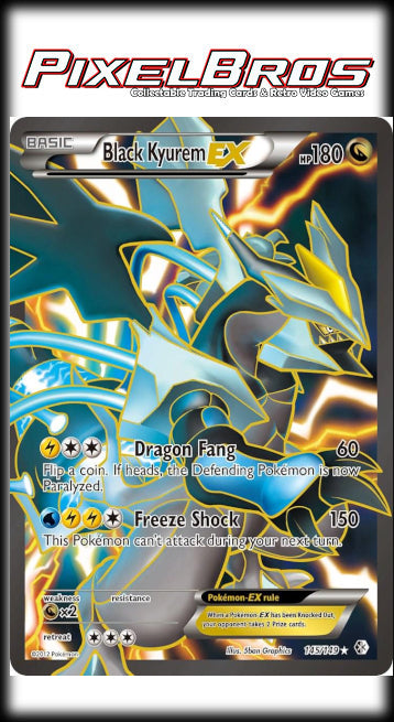 #145 Black & White Boundaries Crossed- Black Kyurem EX (LP)