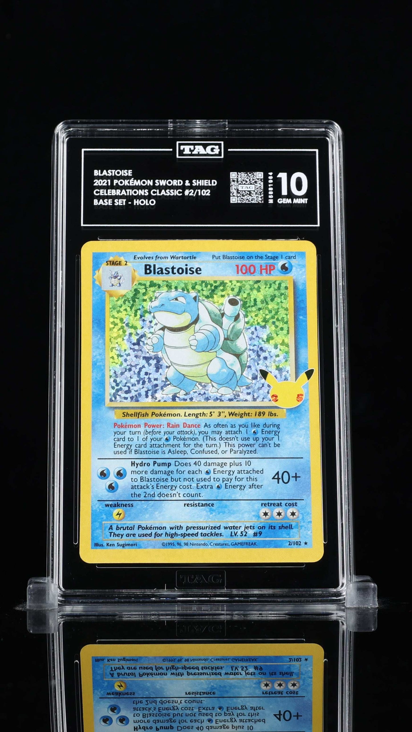 Blastoise- #2 Celebrations- TAG 10