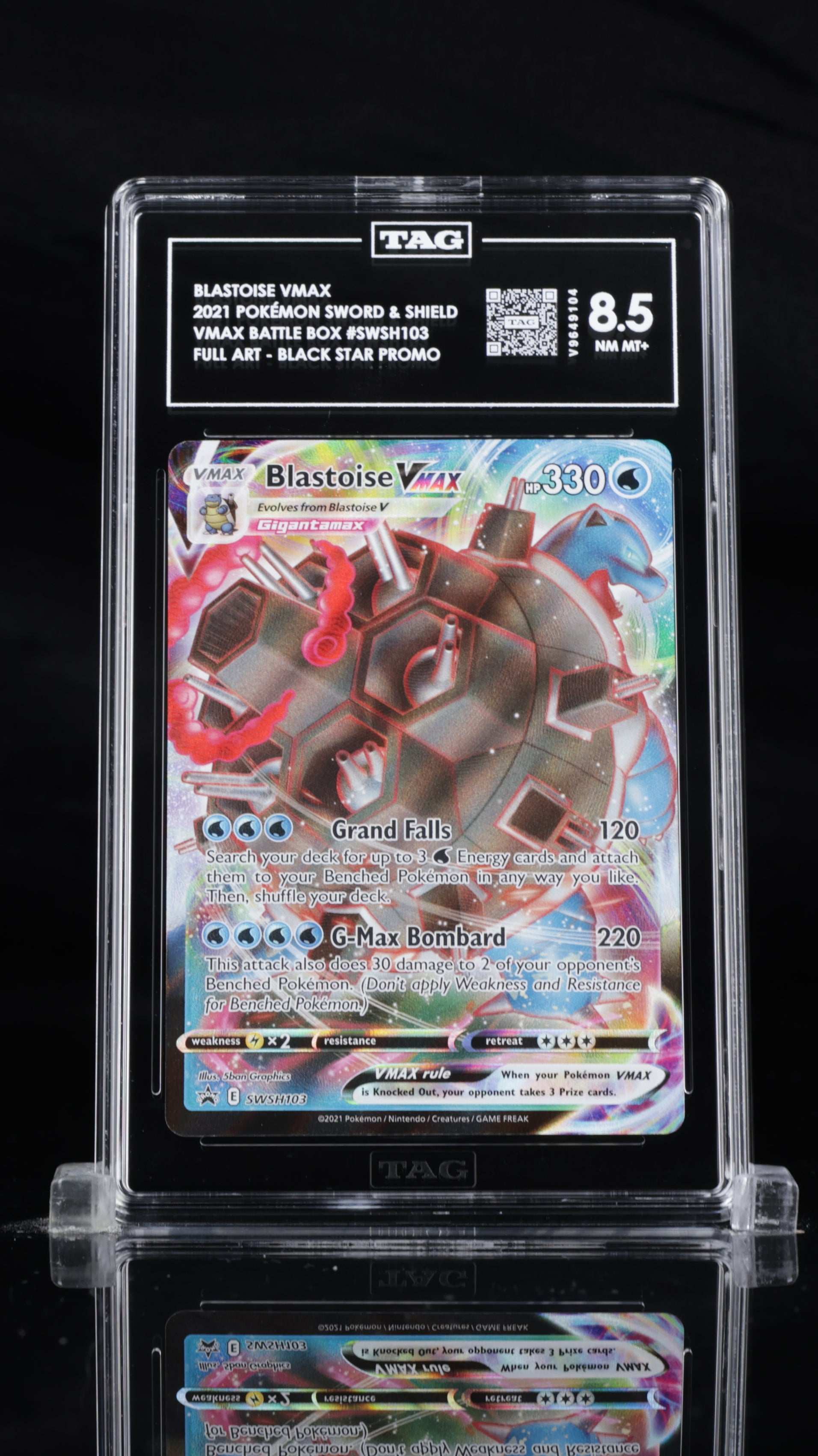Blastoise VMAX- #SWSH103 Sword & Shield Promos- TAG 8.5