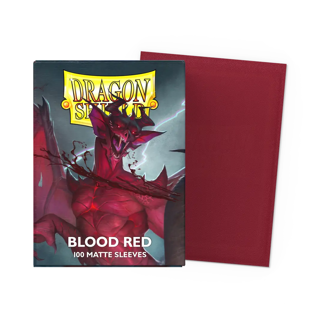 Dragon Shield Matte Blood Red Simurag Sleeves- 100 count