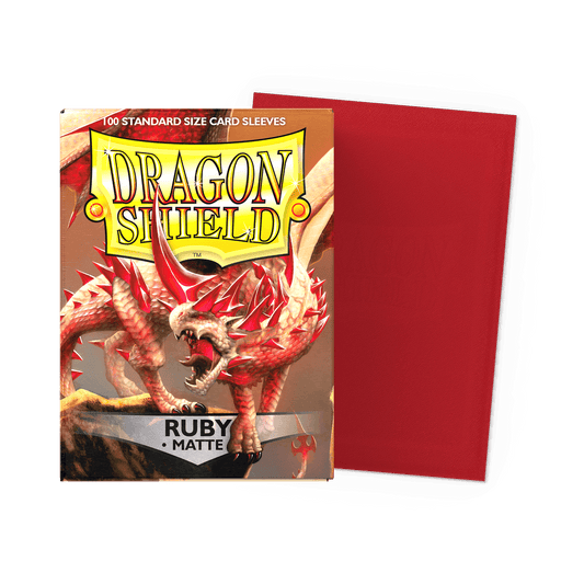 Dragon Shield Sleeves Matte Ruby 100 count