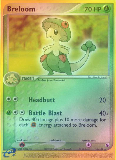 #16 Ruby & Sapphire- Breloom Reverse Holo(LP)
