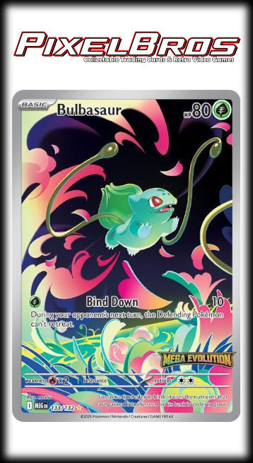 #133 Mega Evolutions- Bulbasaur Mega Evolutions Stamped & Sealed