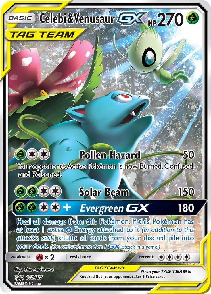 #SM167 Sun & Moon Promos- Celebi & Venusaur GX (LP)