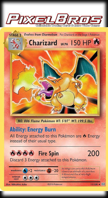 #11 Evolutions- Charizard (LP) (HOLO)