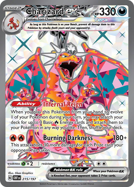 #215 Obsidian Flames- Charizard Ex