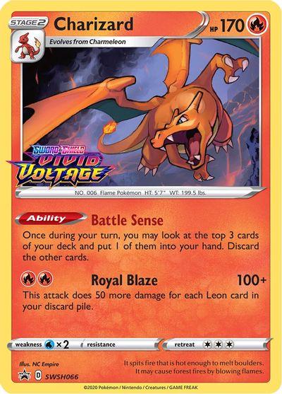 #66 Sword & Shield Promos- Charizard (Vivid Voltage Stamped)