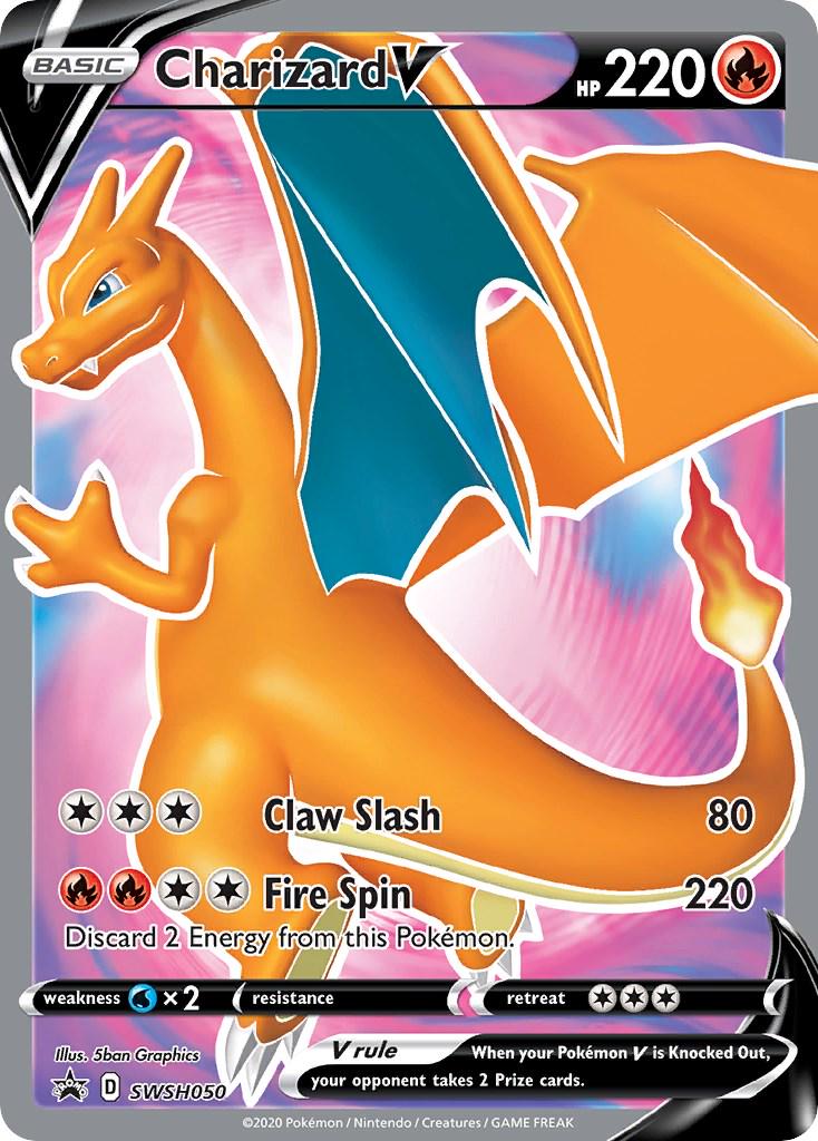 #SWSH050 Sword & Shield Promos- Charizard V (NOT SEALED)(LP)