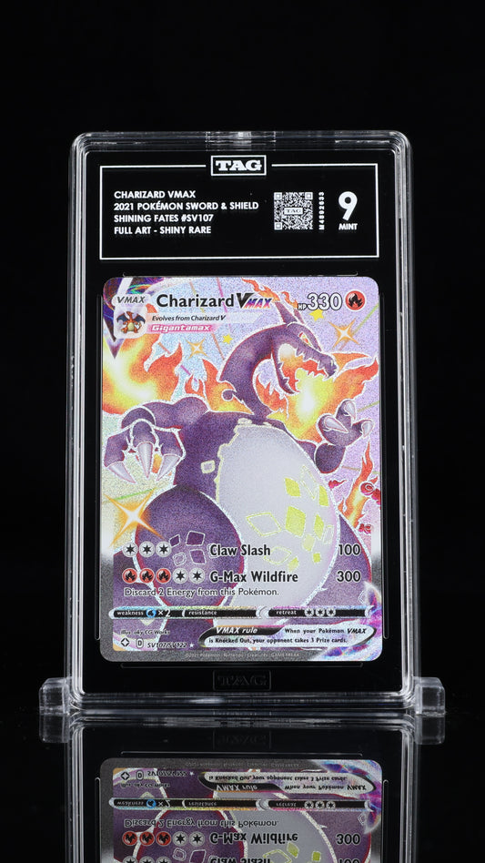 Charizard Vmax-#SV107 Shining Fates - TAG 9