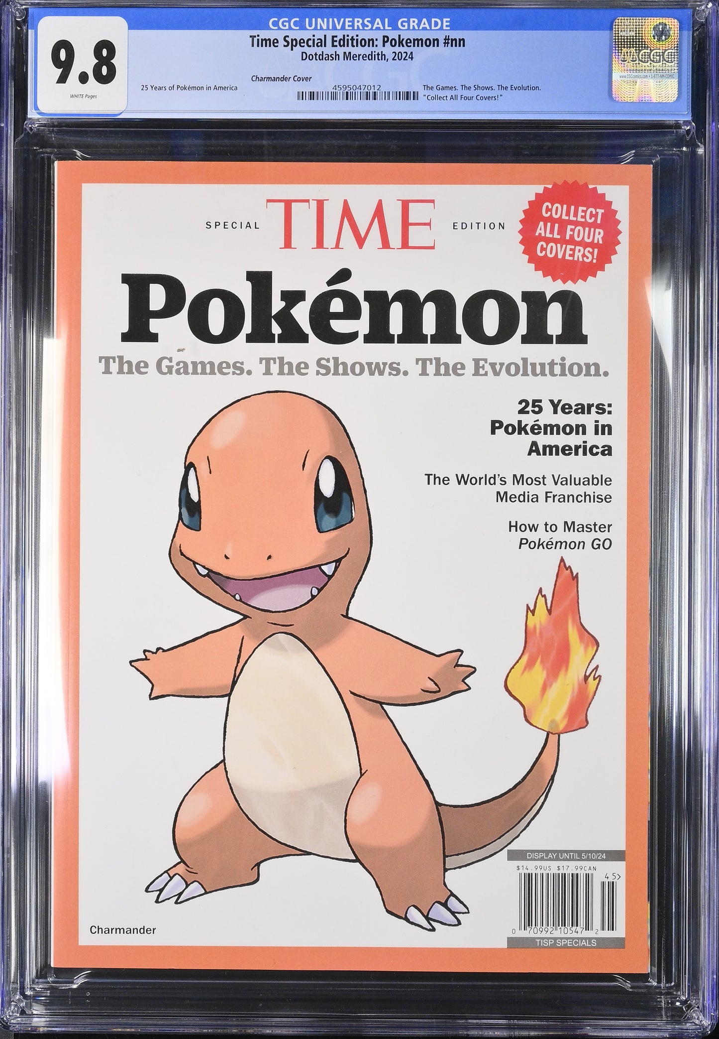 Charmander- Time Magazine- CGC 9.8
