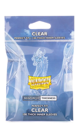 Dragon Shield Sleeves Perfect Fit Thick  Inner Clear 100 count