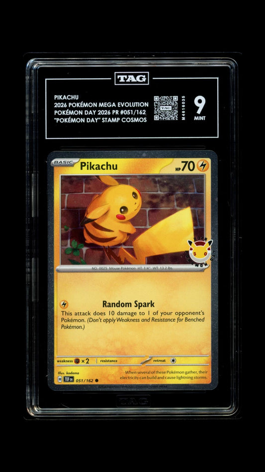 Pikachu- #51 Pokemon Day Stamp Promos- TAG 9