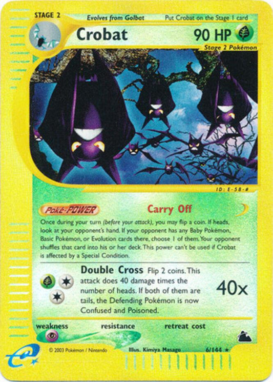 #6 Skyridge- Crobat Reverse Holo (DMG)