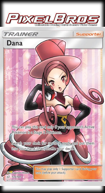 #173 Sun & Moon Team Up- Dana (Damaged)
