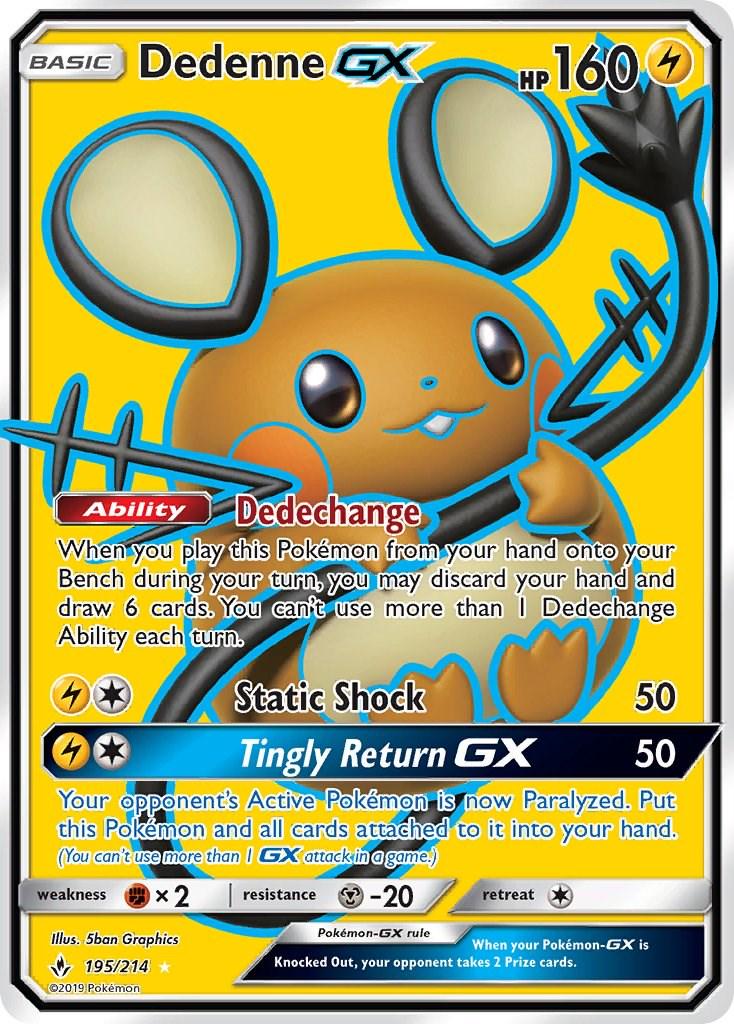 #195 Unbroken Bonds- Dedenne Gx