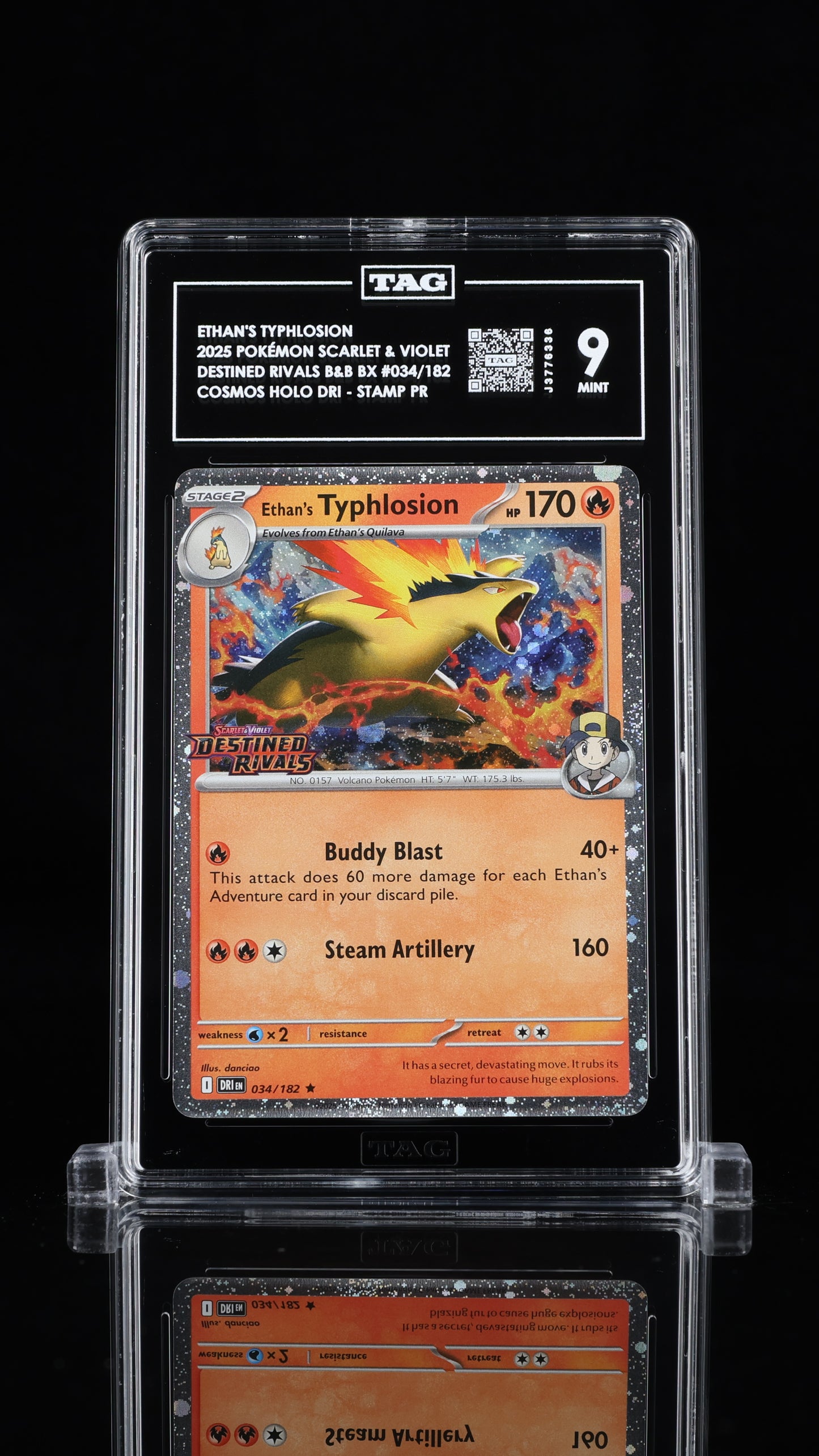 Ethan's Typlosion (Destined Rivals Stamped)- #34 Desitined Rivals- TAG 9