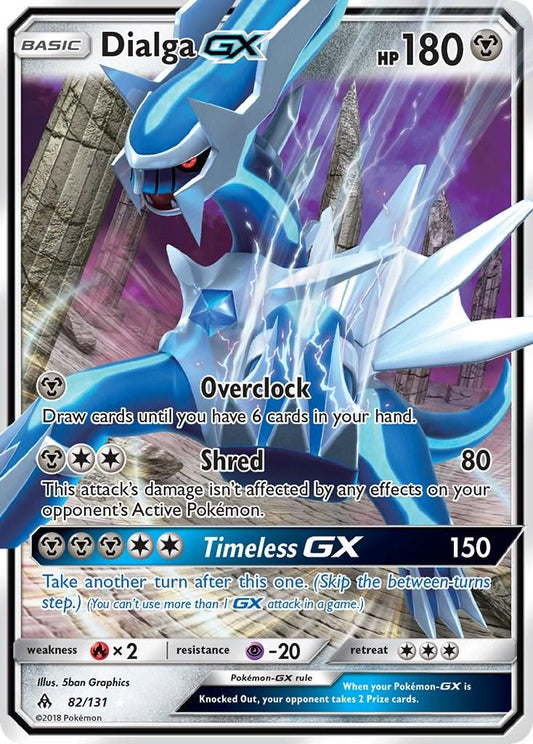 #82 Forbidden Light- Dialga GX(LP)