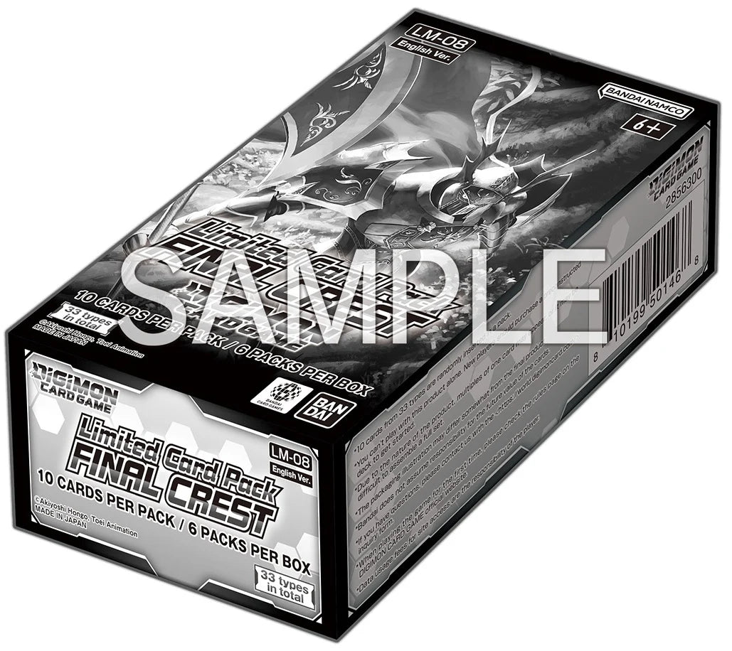 Digimon CG LM-08 Final Crested Limited Card Booster Box
