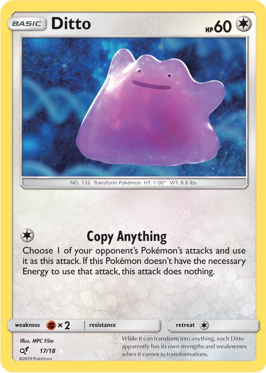 #17 Detective Pikachu- Ditto (Holo)(LP)