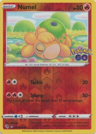 #13 Pokemon Go- Numel (Ditto) Reverse Holo (MP)