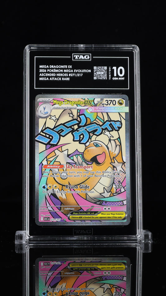 Mega Dragonite EX- #271 Ascended Heroes- TAG 10
