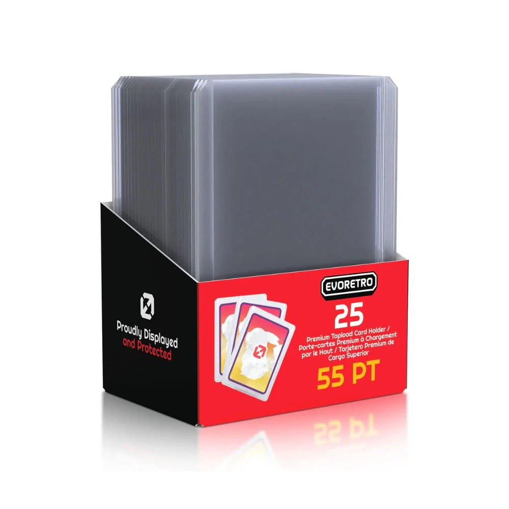 Evoretro 25 pack Toploaders 55pt