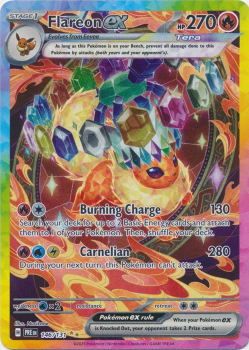 #146 Prismatic Evolutions- Flareon EX